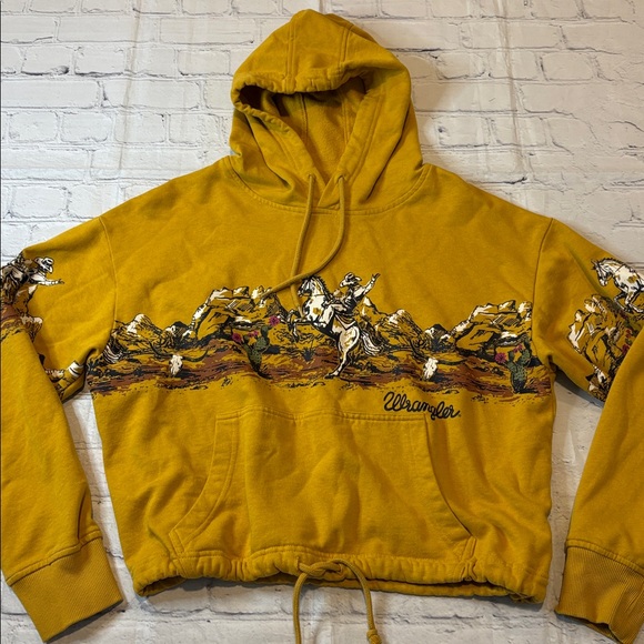 Wrangler Retro Cinched Waist Western Pullover Hoodie Sweatshirt - Picture 4 of 16